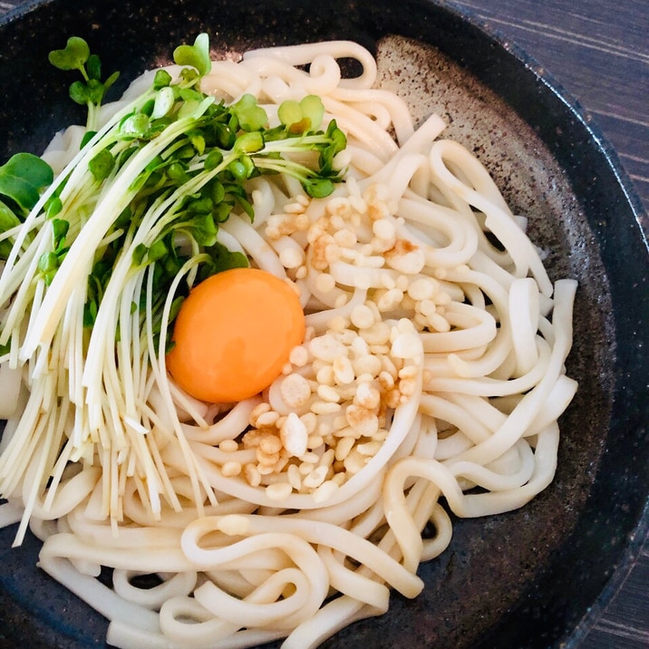 レンジでお手軽☆釜玉うどん